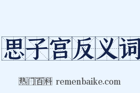 思子宫反义词是什么意思的图片